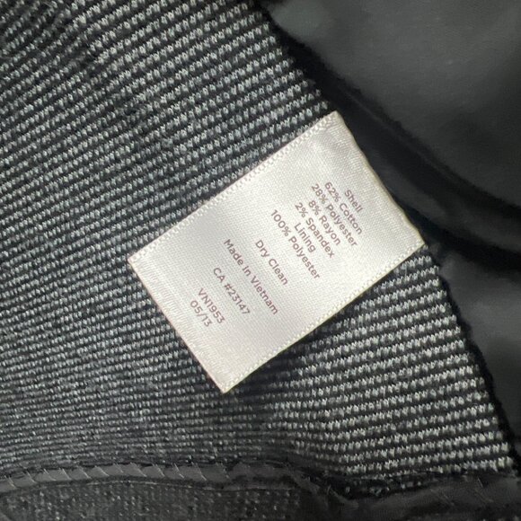 Talbots Gray Cotton Blend Soft Stretch Tailored Blazer - Picture 5 of 7